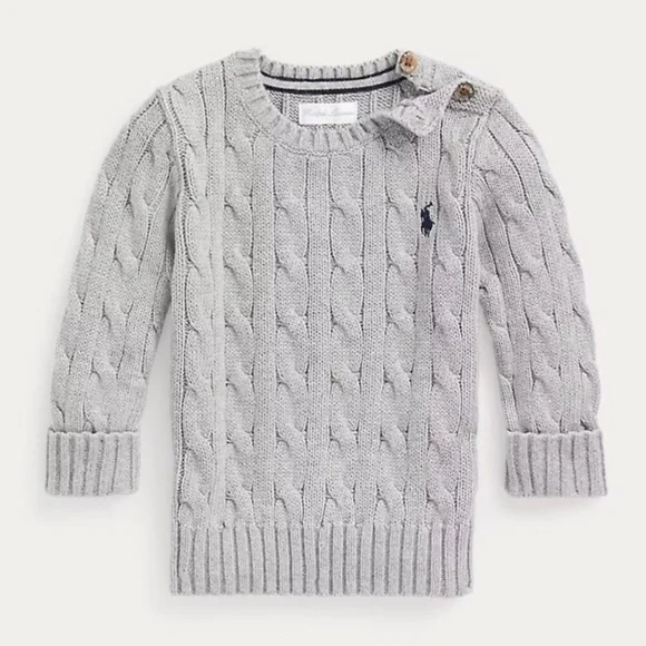 Baby Ralph Lauren Cable Knit Sweater T-Shirt Bundle 9 Months - Picture 6 of 6